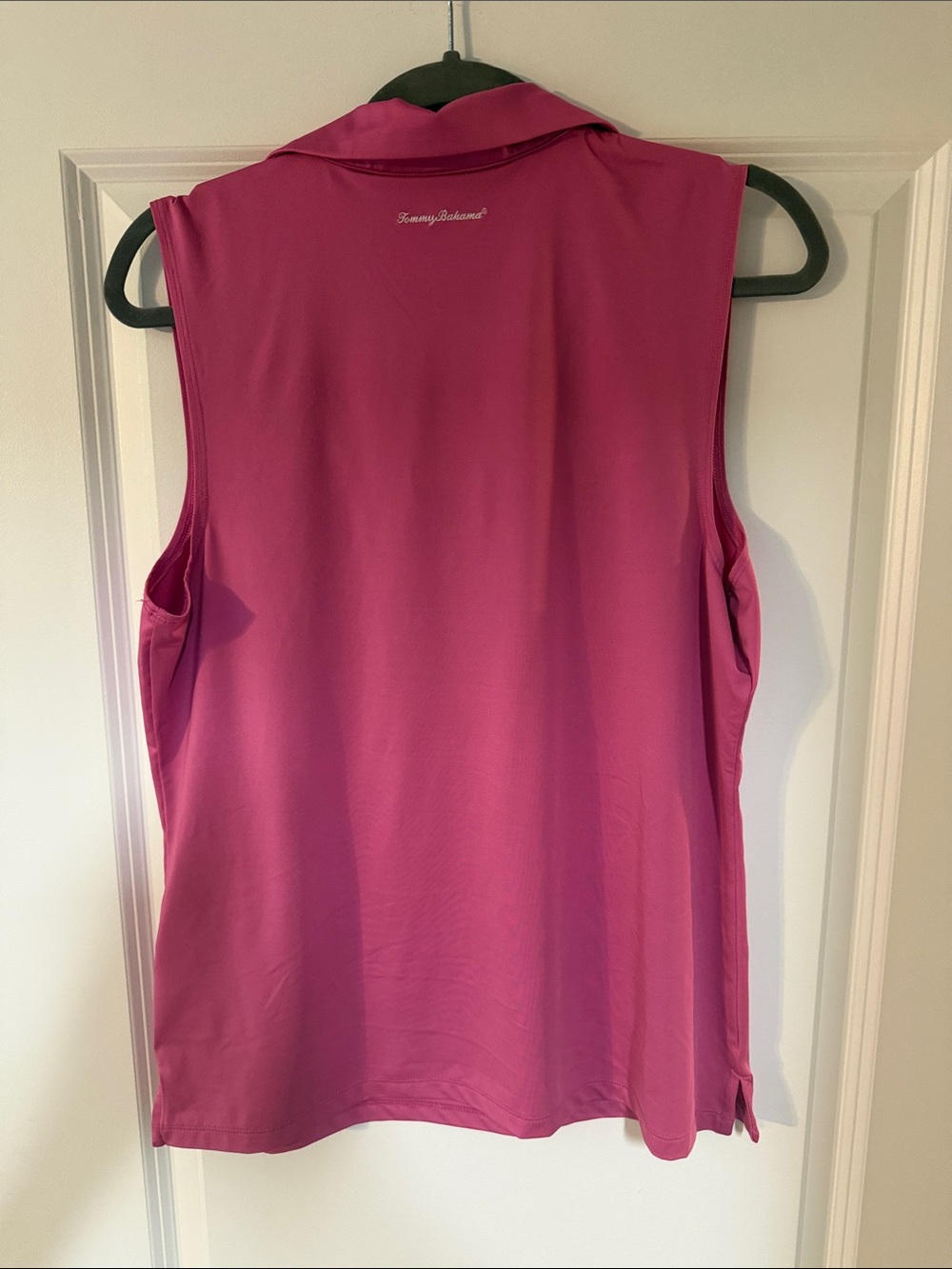 Tommy Bahama Sleeveless Zip-Front Polo Tank in Fuchsia - Picture 3 of 4